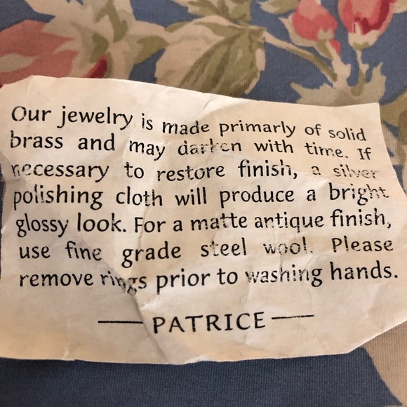 Patrice Vintage  cuff bracelet, an art piece in glass and brass. - Picture 7 of 11